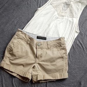 AEROPOSTALE WOMEN'S TAN SHORTS